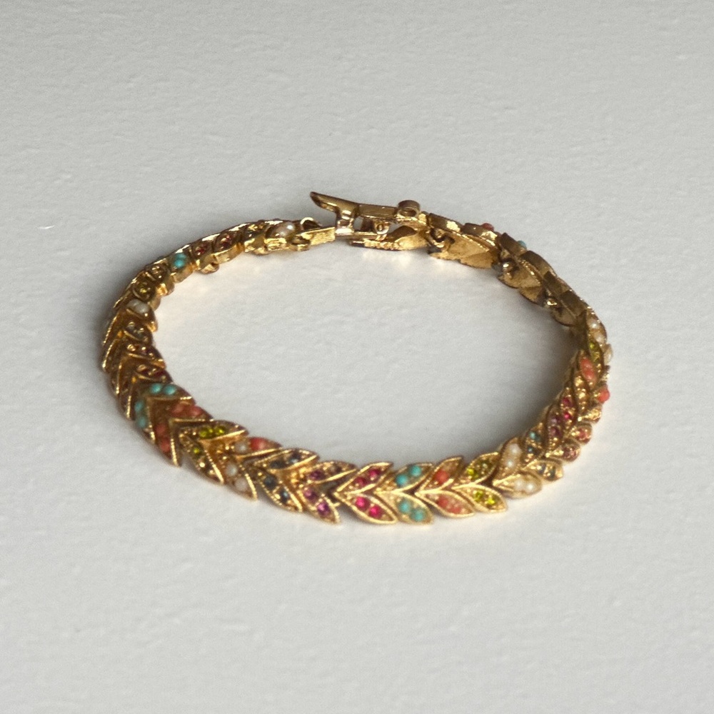 D'Orlan bracelet, Buried Treasure, multi coloured stones